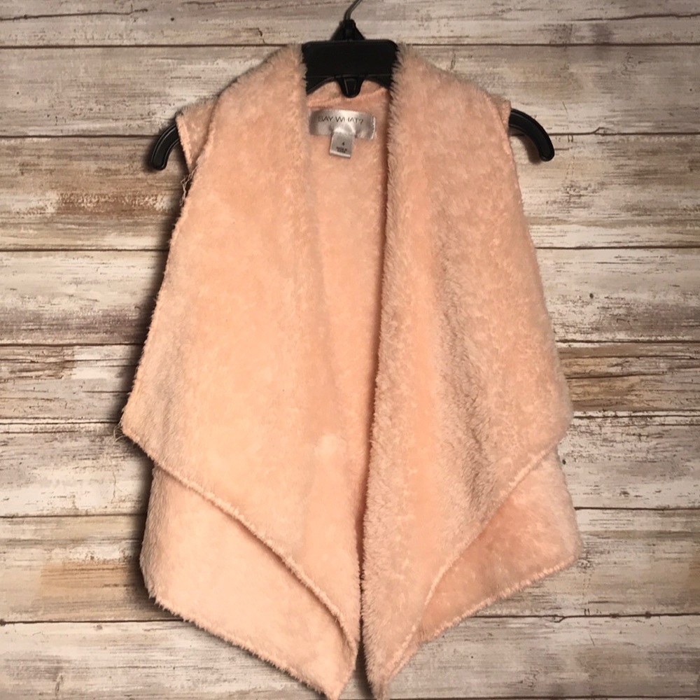 Say What? Pink Vest 4 toddler